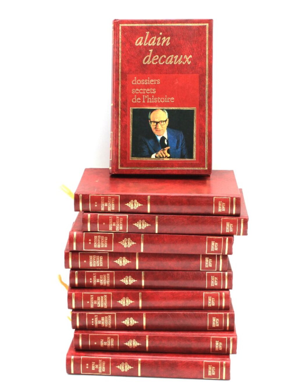 Lot 10 Livres Books Alain Decaux Grands Mystères Du Passé Editions Famot French